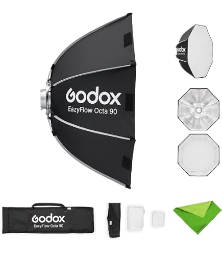 Amazon | Godox EazyFlow Octa 60cm ソフトボックス、グリッド付き